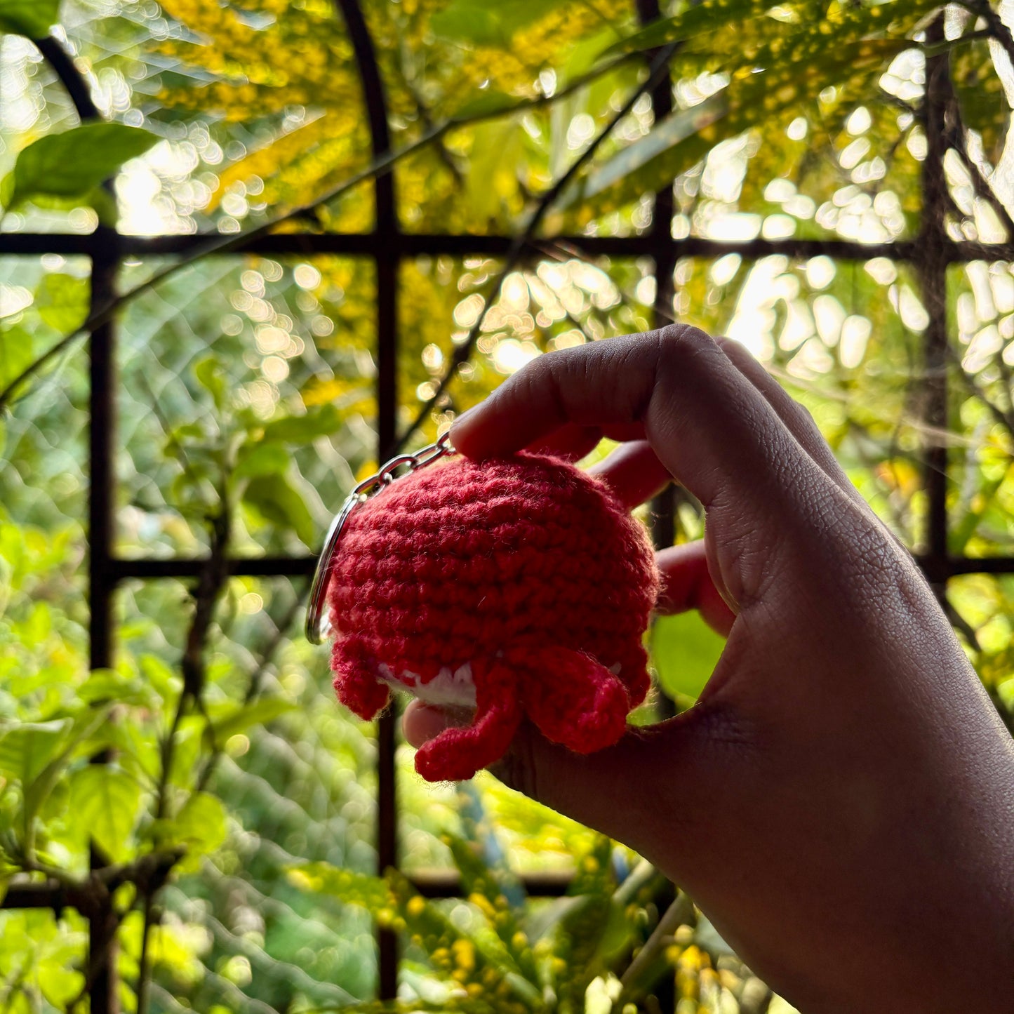 Crochet Whale Keychain