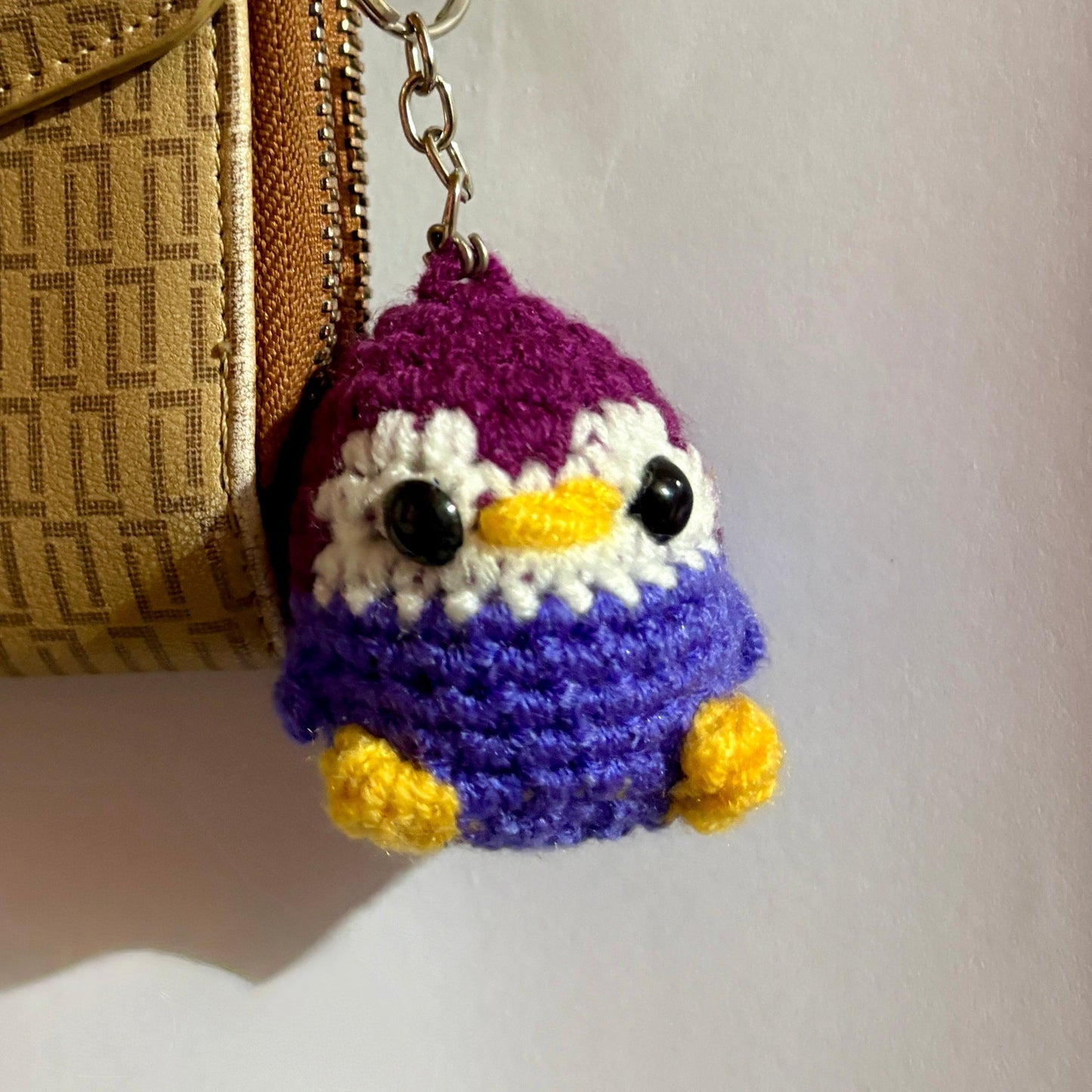 Purple Penguin Keychain snd bagcharm