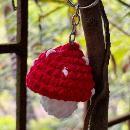 Crochet Mushroom Pop-It Keychain 🍄