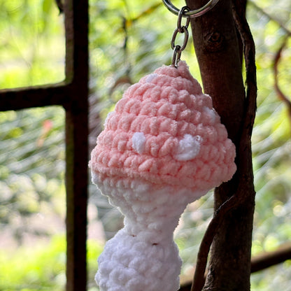 Crochet Mushroom Pop-It Keychain 🍄
