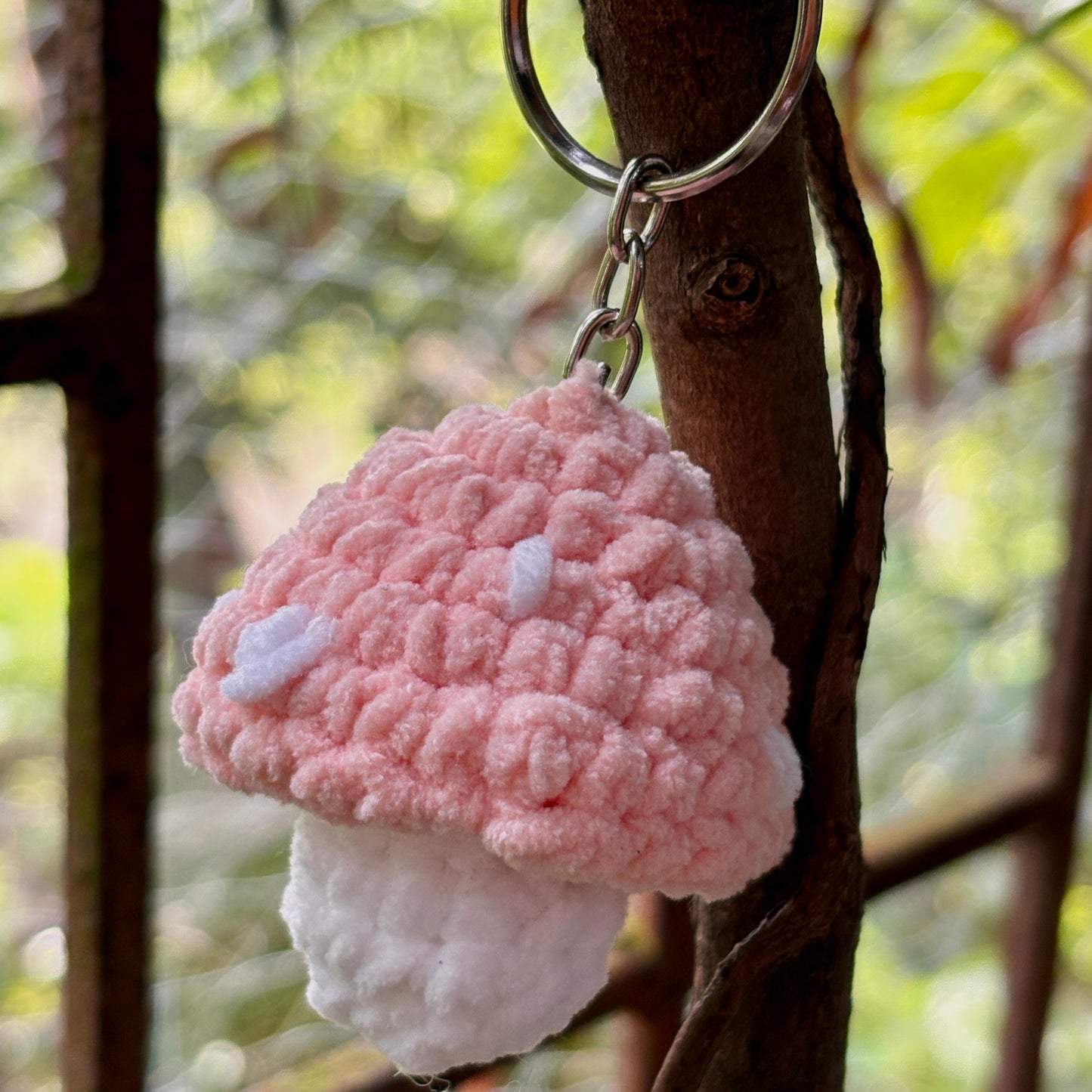Crochet Mushroom Pop-It Keychain 🍄