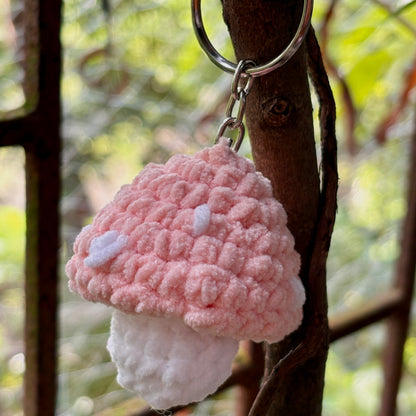 Crochet Mushroom Pop-It Keychain 🍄