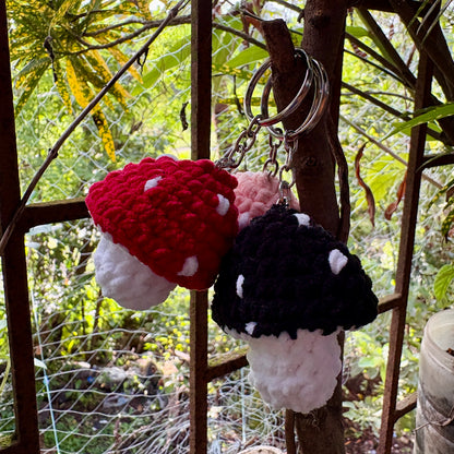 Crochet Mushroom Pop-It Keychain 🍄