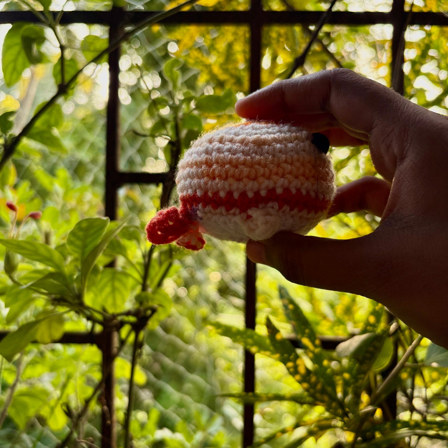 Crochet Whale Keychain
