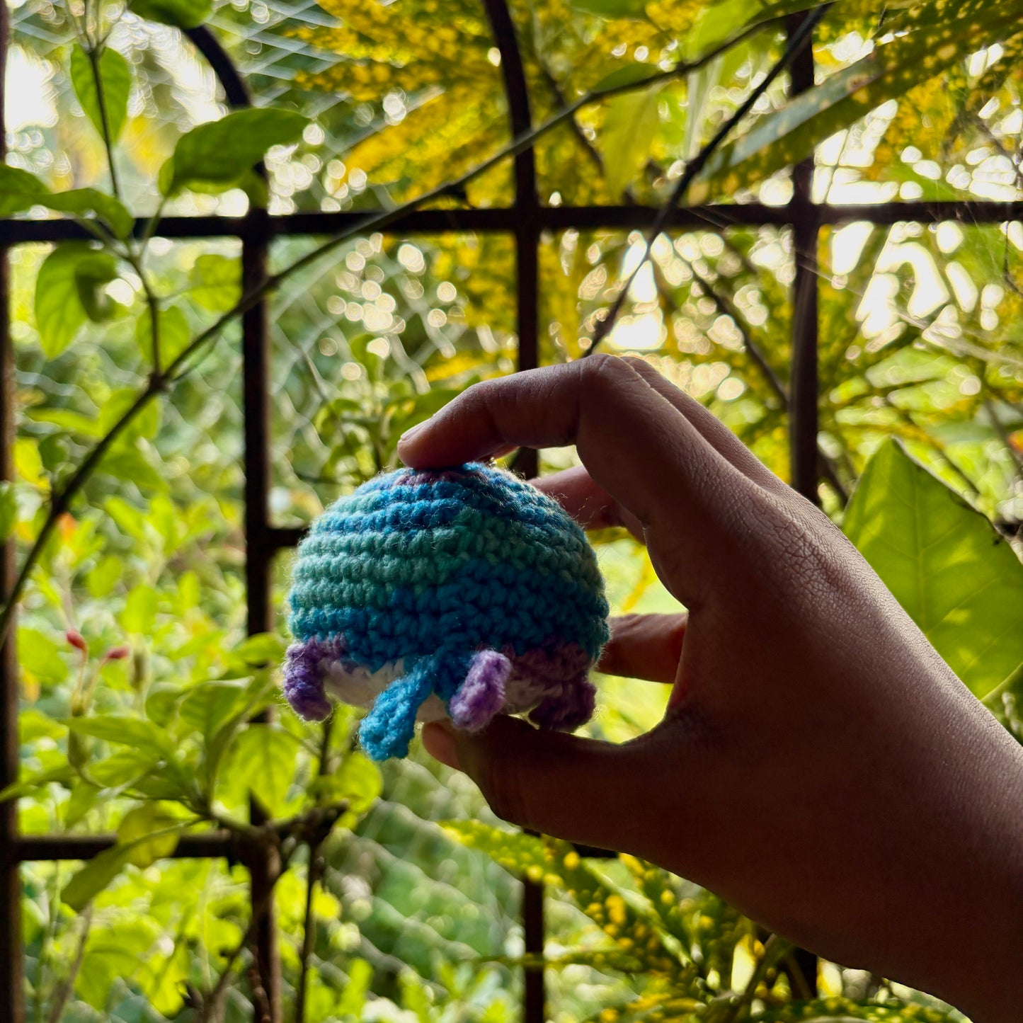 Crochet Whale Keychain