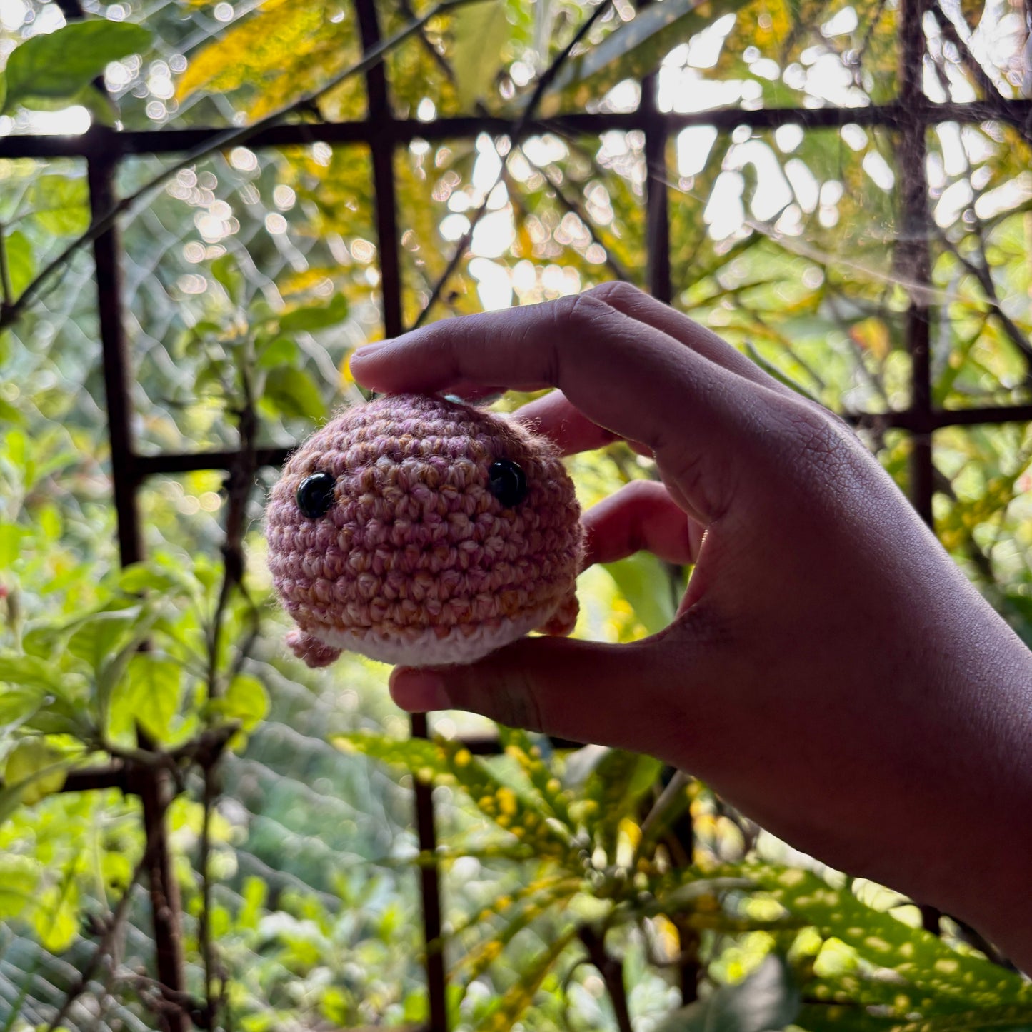 Crochet Whale Keychain