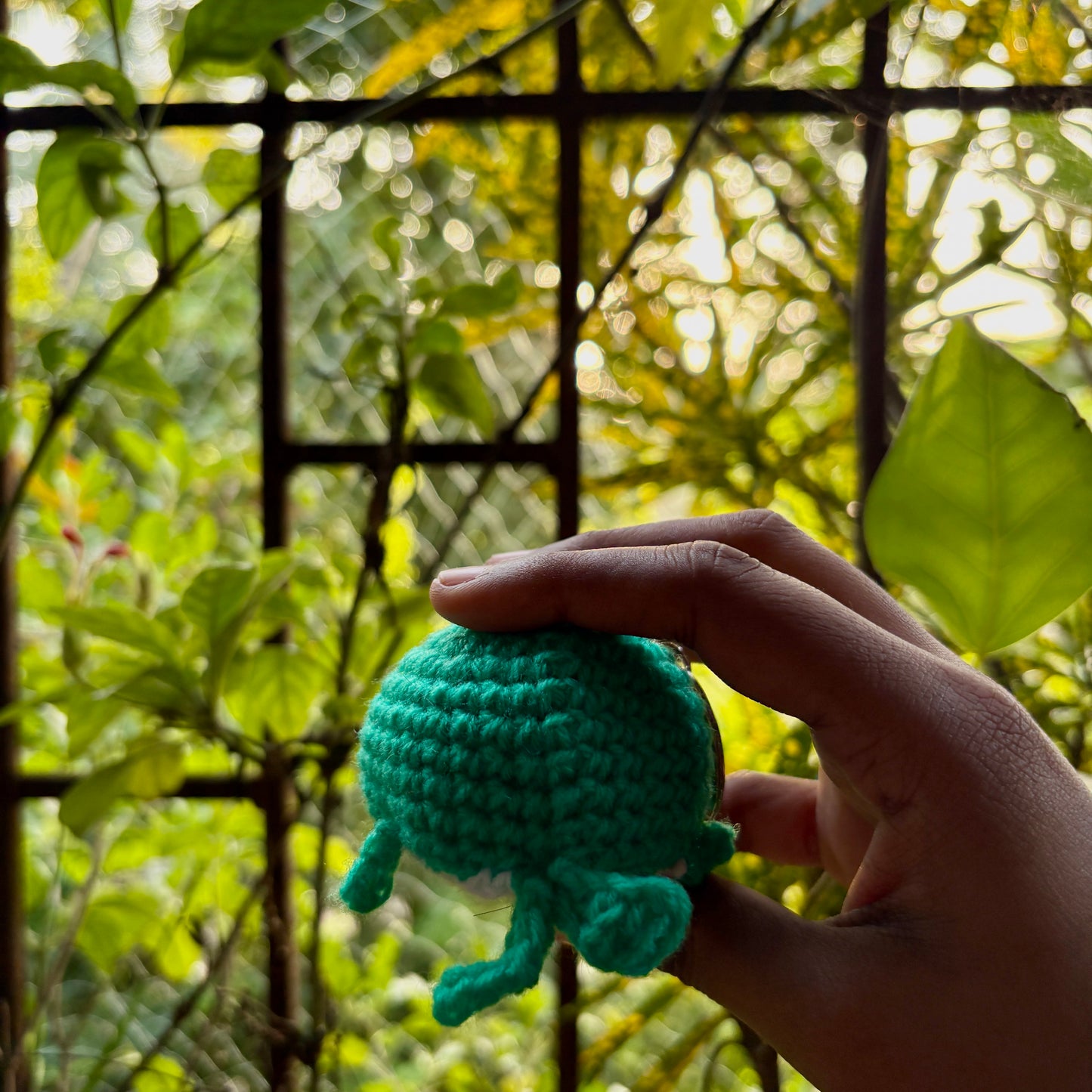 Crochet Whale Keychain