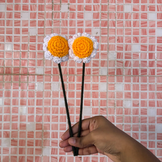 Crochet daisies handmade