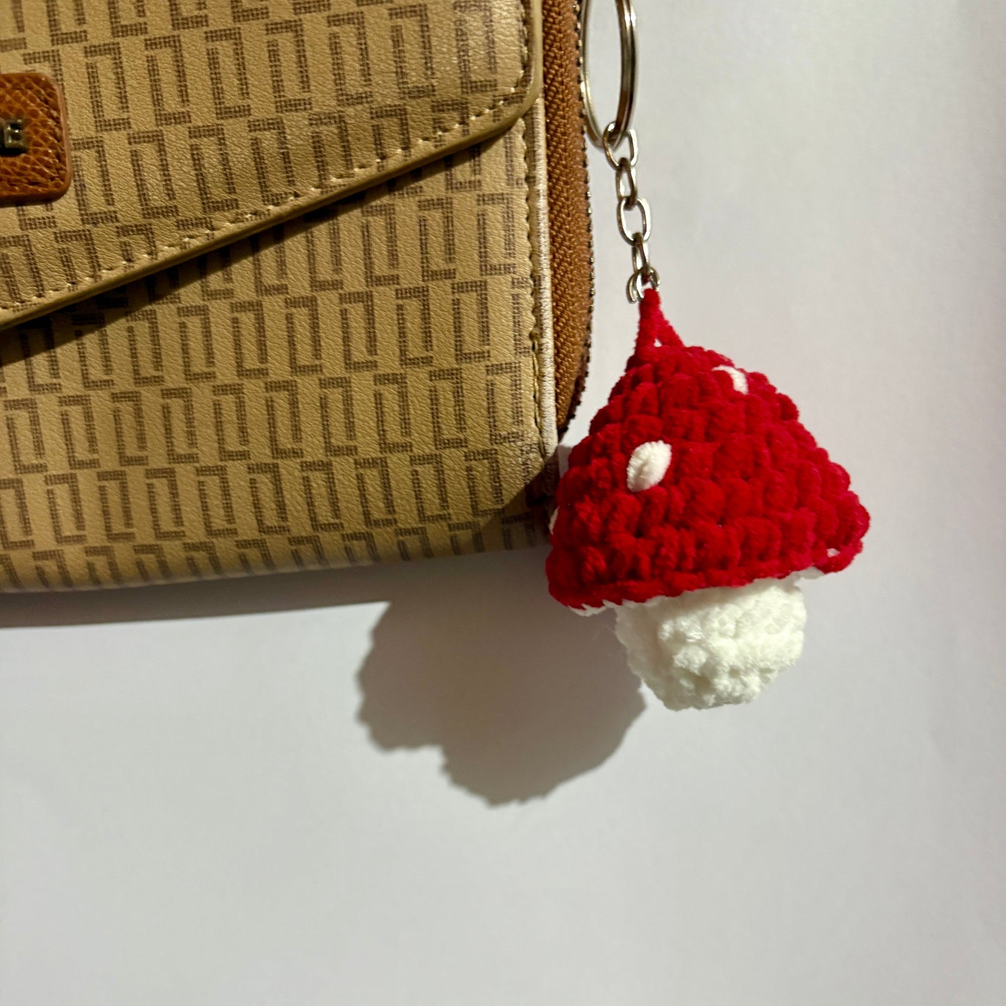 Mushroom popit keychain - red sensory toy