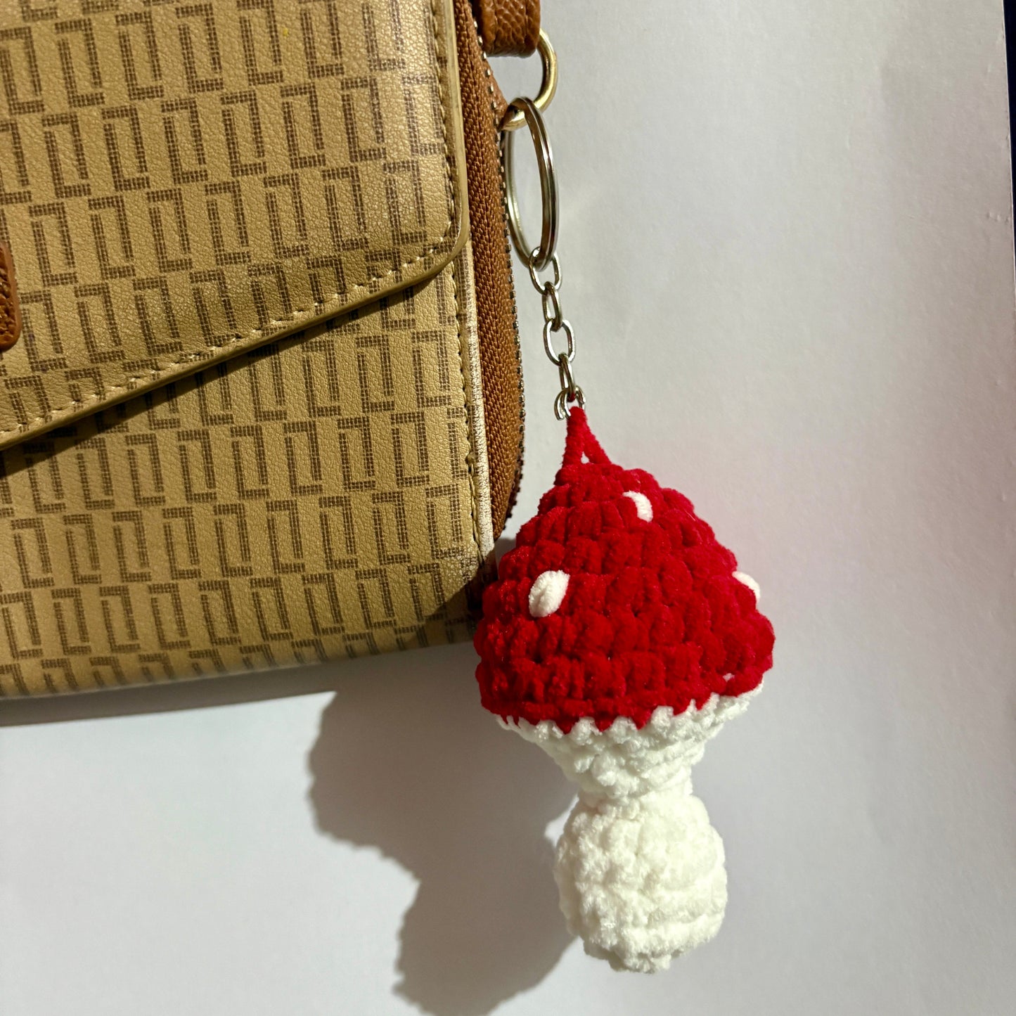 Mushroom popit keychain - red senory toy